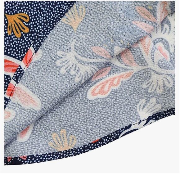 Playful Fall floral print Romper Size Extra Large Womens Spring - Picture 5 of 5